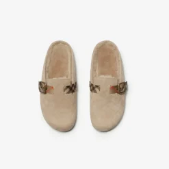 Check Shearling Urchin Clogs