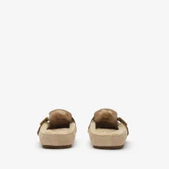 Check Shearling Urchin Clogs