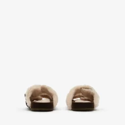 Check Shearling Urchin Sandals
