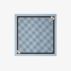 Check Silk Scarf