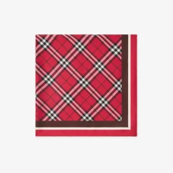 Check Silk Scarf