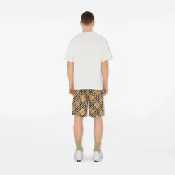 Check Silk Shorts