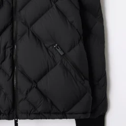 Check-stitch Nylon Doversgreen Puffer Jacket