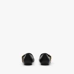 Check Strap Leather Robin Ballerinas