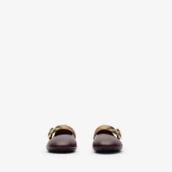 Check Strap Leather Robin Ballerinas