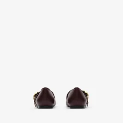 Check Strap Leather Robin Ballerinas