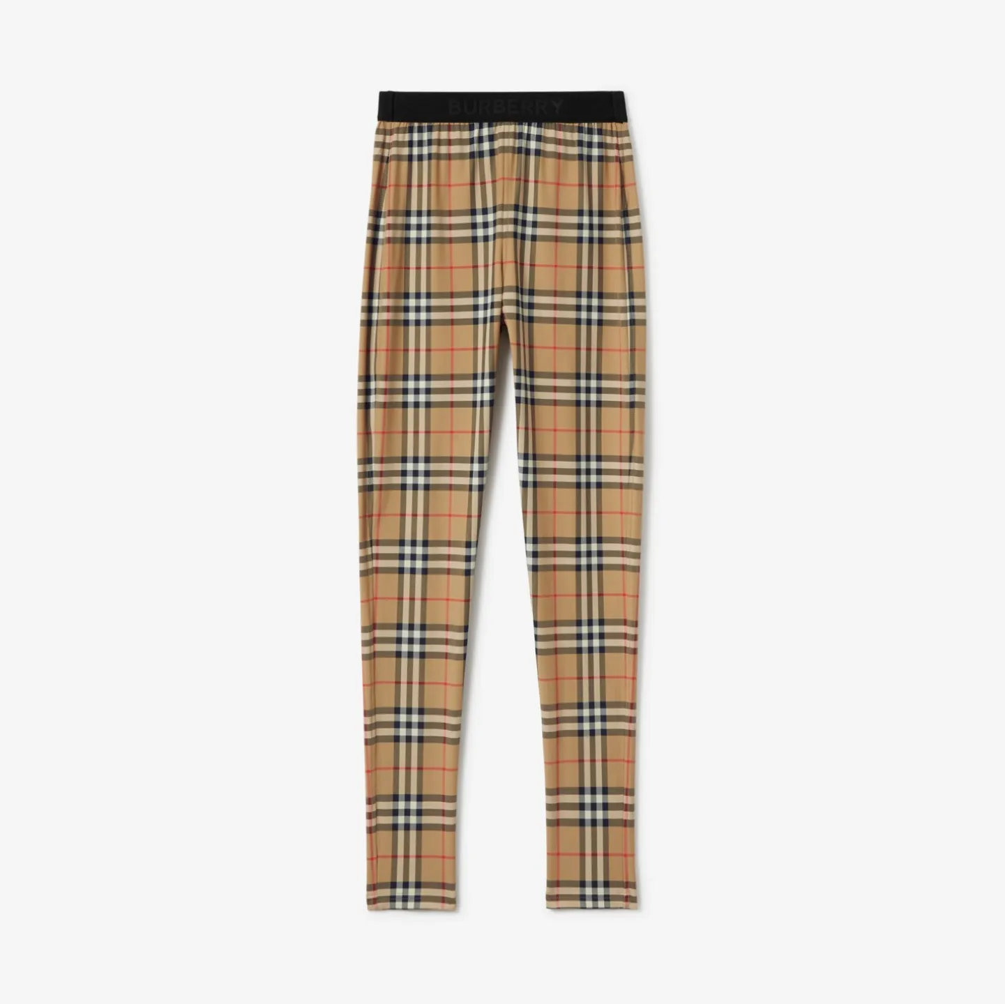 Check Stretch Jersey Leggings