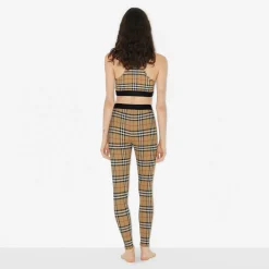 Check Stretch Jersey Leggings