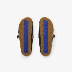 Check Suede Urchin Clogs