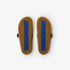 Check Suede Urchin Clogs