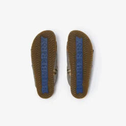 Check Suede Urchin Sandals