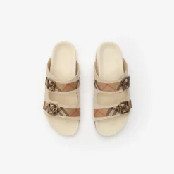 Check Suede Urchin Sandals