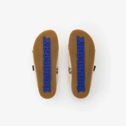 Check Suede Urchin Sandals