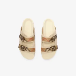 Check Suede Urchin Sandals