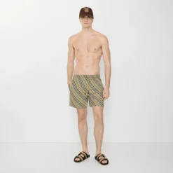 Check Swim Shorts
