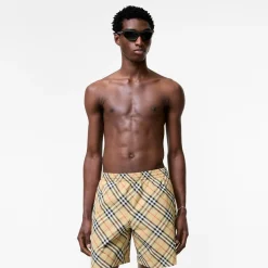 Check Swim Shorts