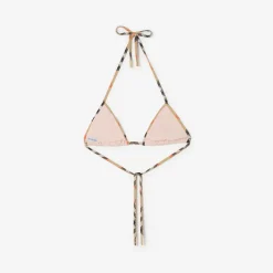 Check Trim Bikini Top