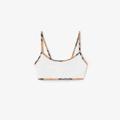 Check Trim Bikini Top