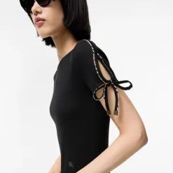 Check Trim Cotton Dress