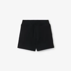 Check Trim Cotton Shorts