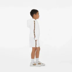 Check Trim Cotton Shorts