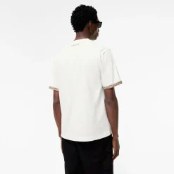 Check Trim Cotton T-shirt