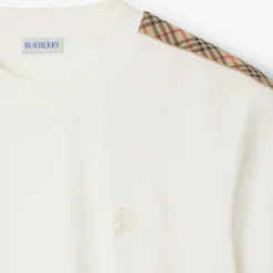Check Trim Cotton T-shirt