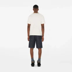 Check Trim Cotton T-shirt