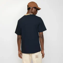 Check Trim Cotton T-shirt