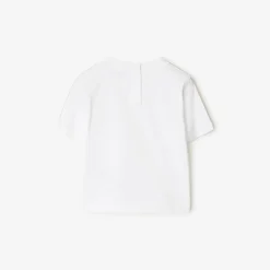 Check Trim Cotton T-shirt