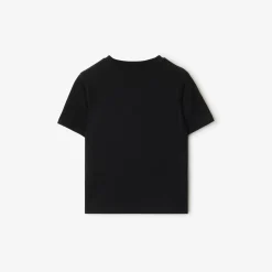 Check Trim Cotton T-shirt