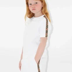 Check Trim Cotton T-shirt