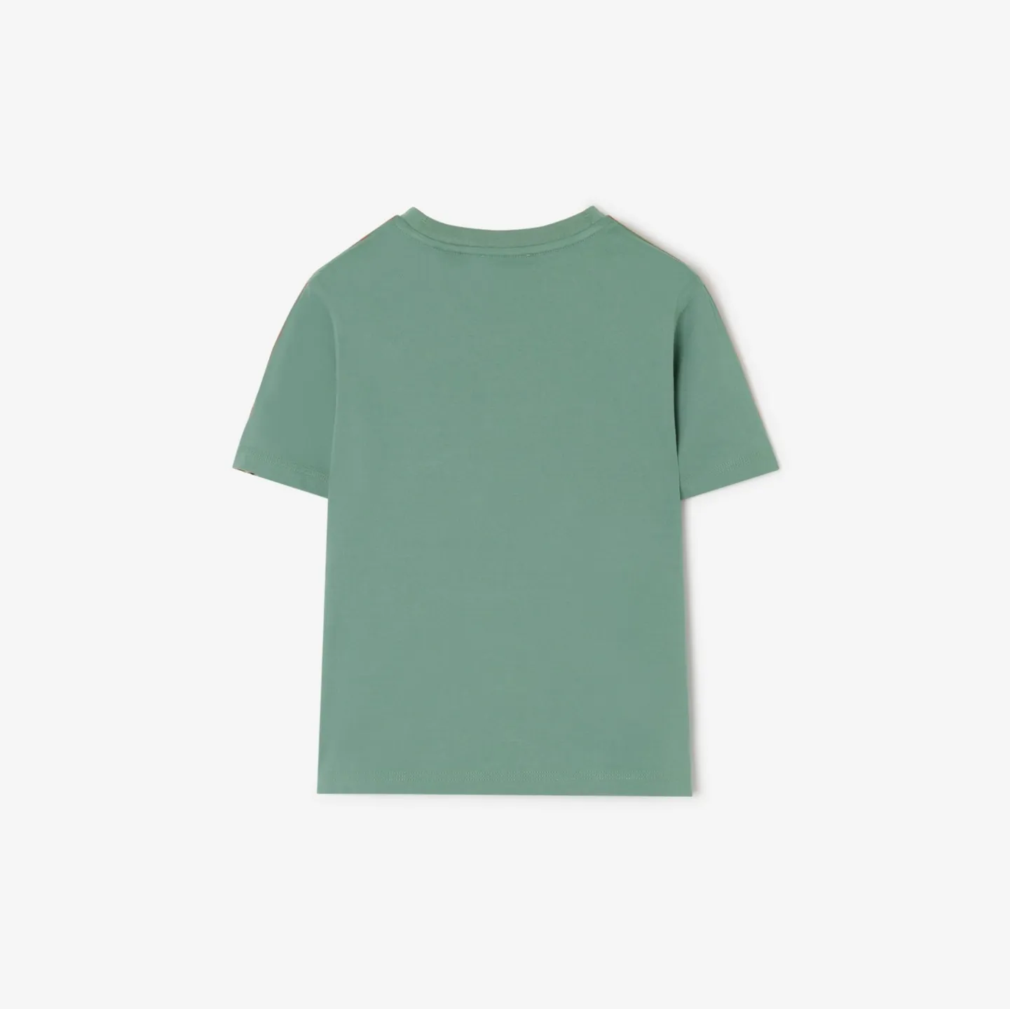 Check Trim Cotton T-shirt