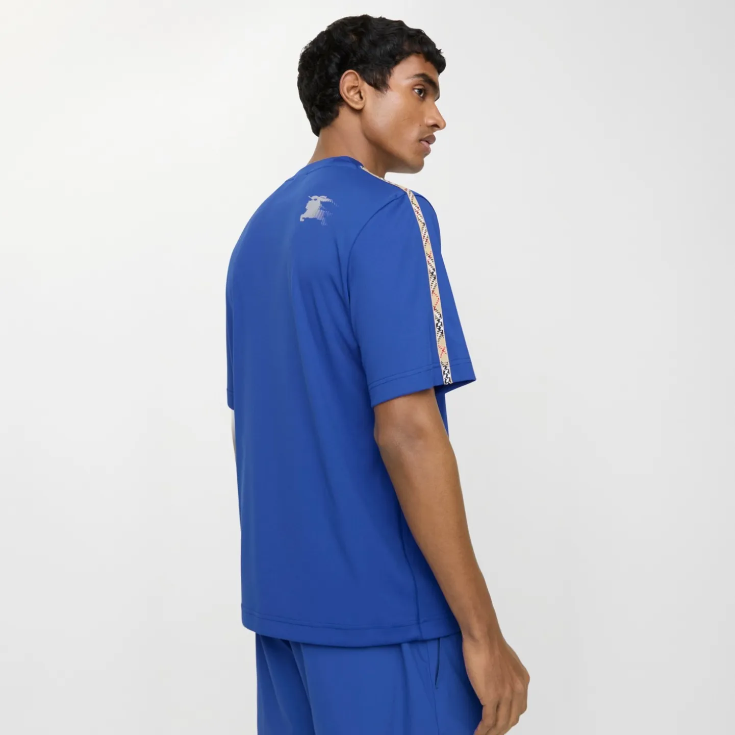 Check Trim Jersey T-shirt