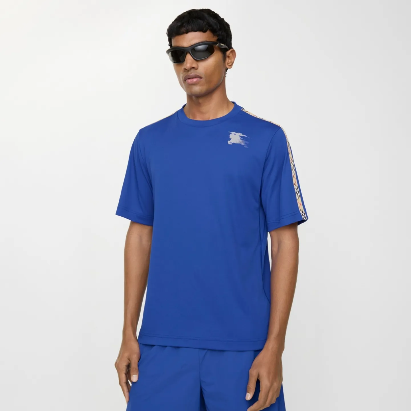 Check Trim Jersey T-shirt