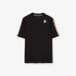 Check Trim Jersey T-shirt
