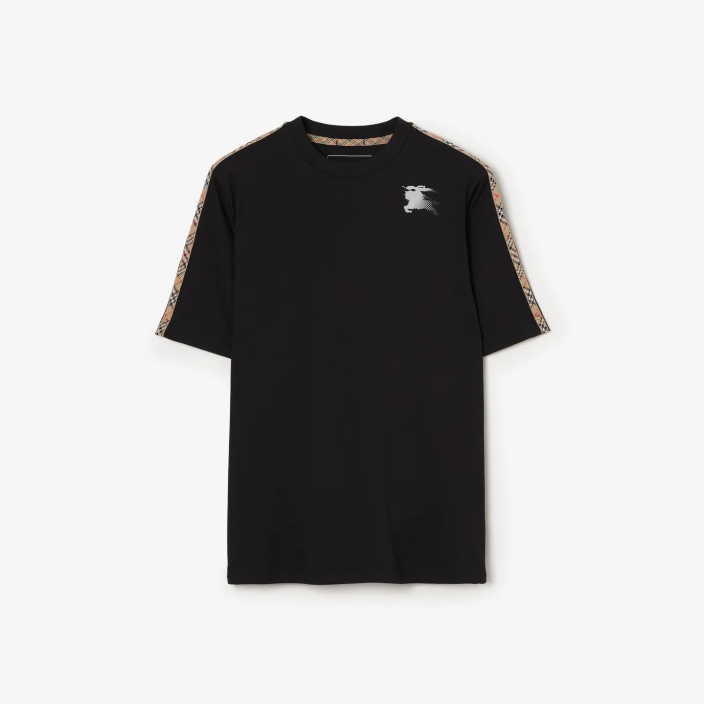 Check Trim Jersey T-shirt