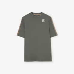 Check Trim Jersey T-shirt
