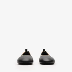 Check Trim Leather Robin Ballerinas