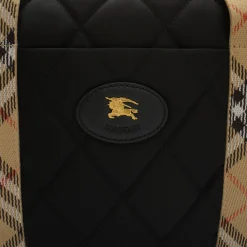 Check Trim Quilted Nylon Baby Changing Bag