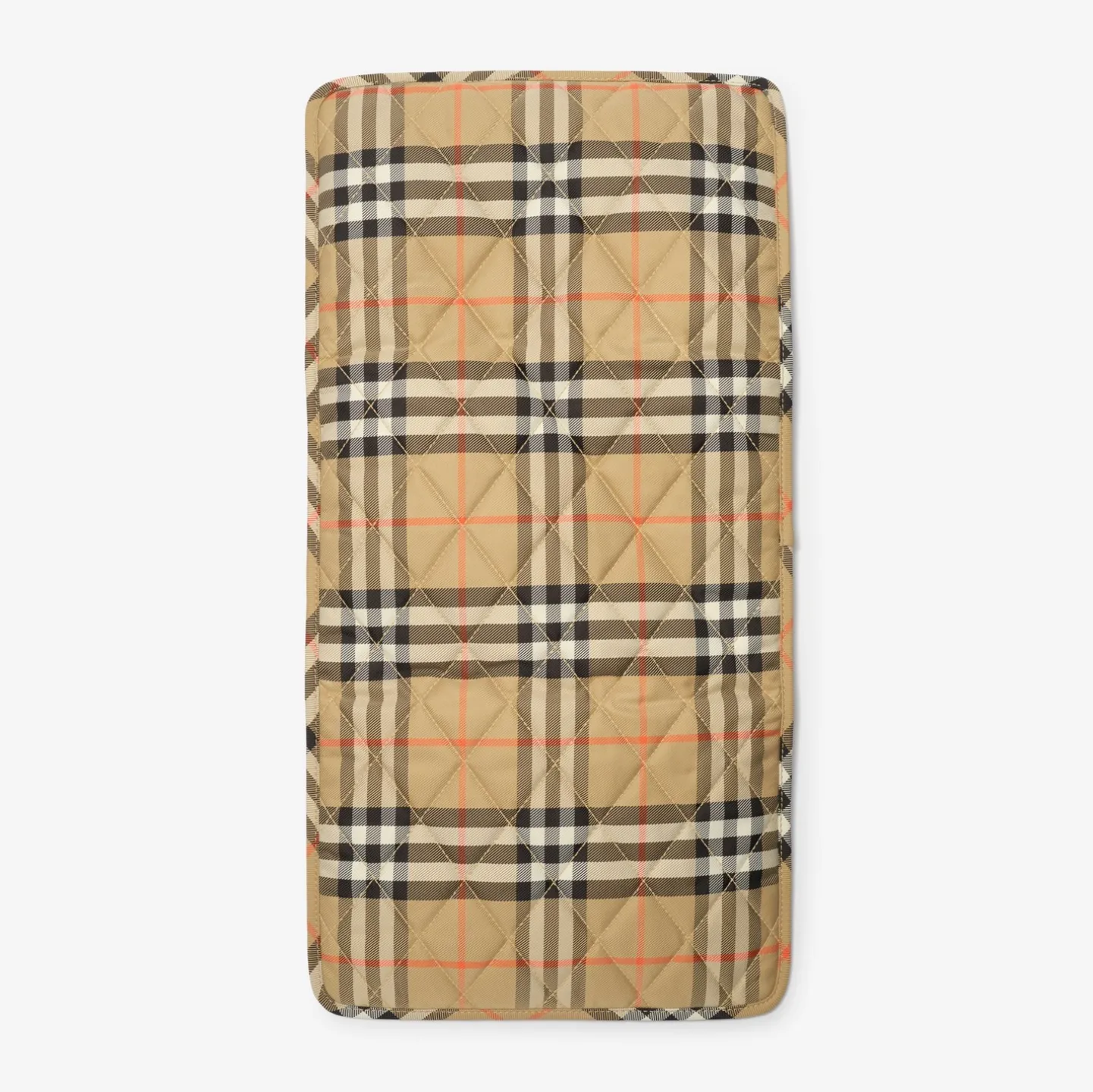 Check Trim Quilted Nylon Baby Changing Bag