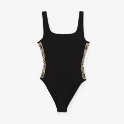 Check Trim Swimsuit