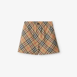 Check Twill Shorts