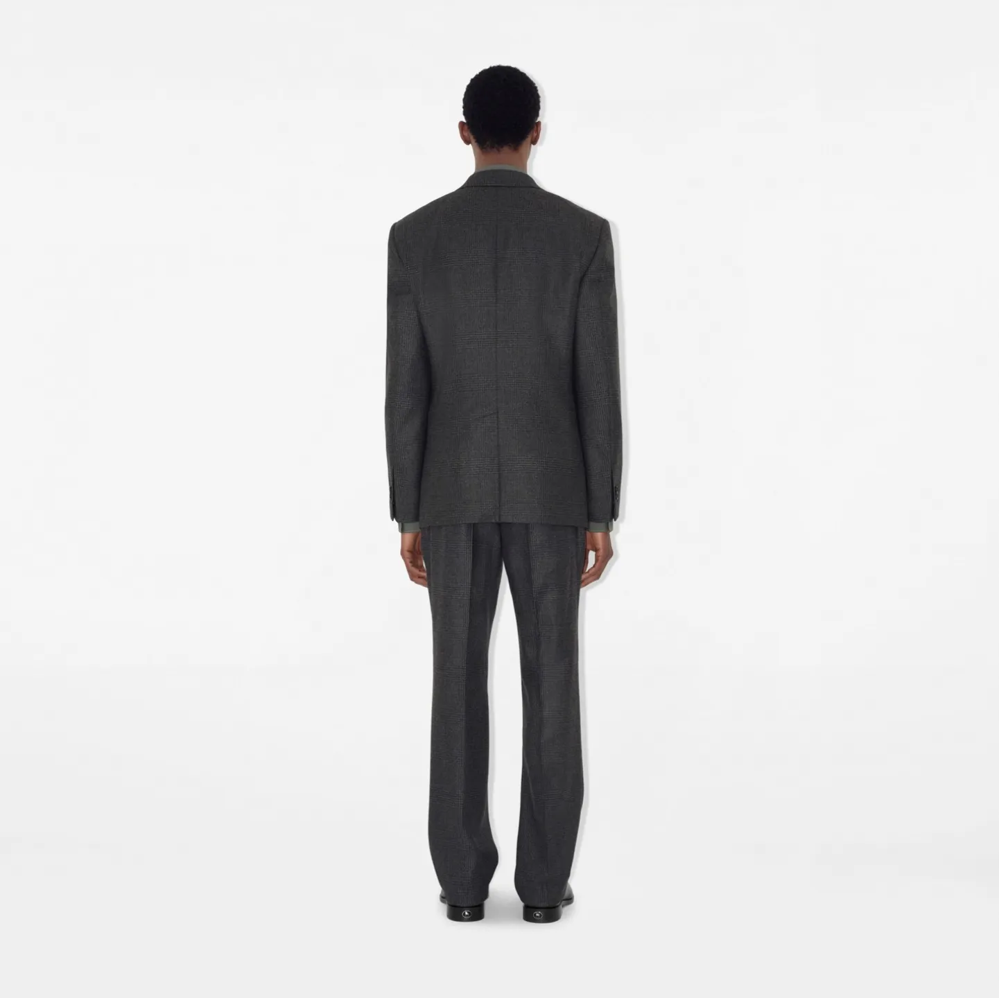 Check Wool Cashmere Tailored Jacket