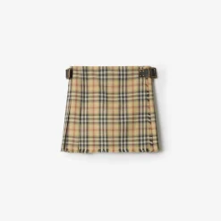 Check Wool Mini Kilt