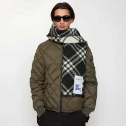 Check Wool Scarf