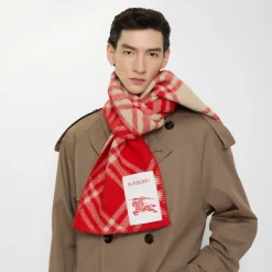 Check Wool Scarf