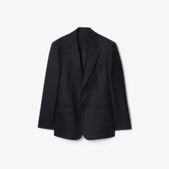 Check Wool Tailored Jacket