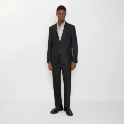 Check Wool Tailored Trousers