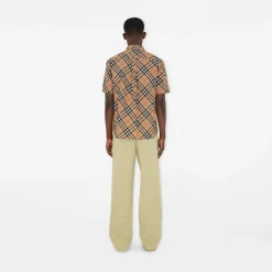 Classic Fit Check Cotton Poplin Shirt